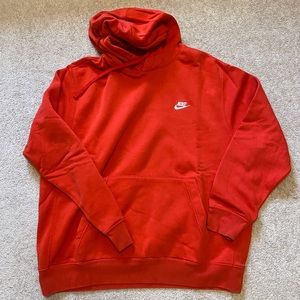 nike men’s sportswear club fleece hoodie - red
